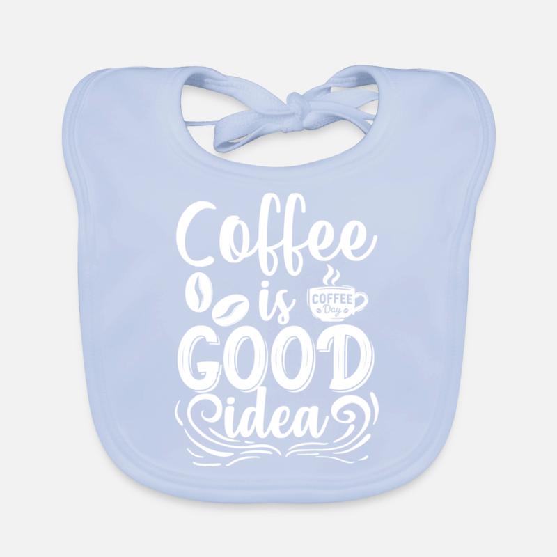 Coffee is good idea Organic Baby Bibs