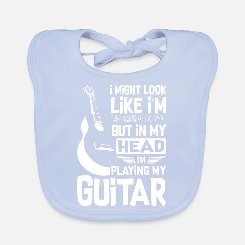 Drôle de guitariste Bavoir bio Bébé