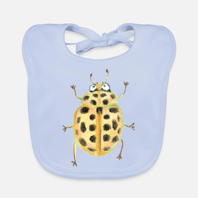 Pond ladybug Organic Baby Bibs