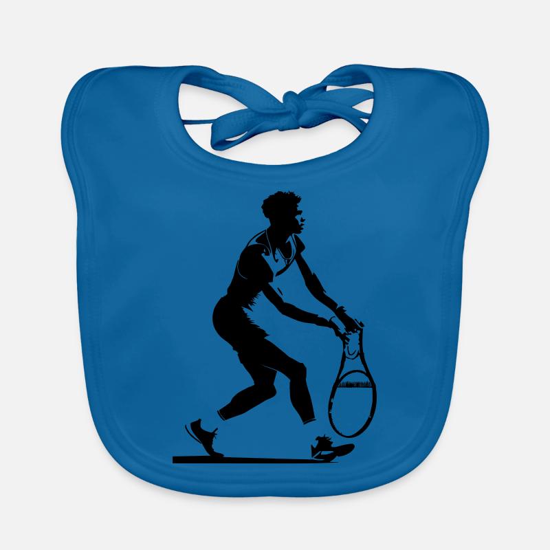PADEL - Bavoir bio Bébé - bleu paon