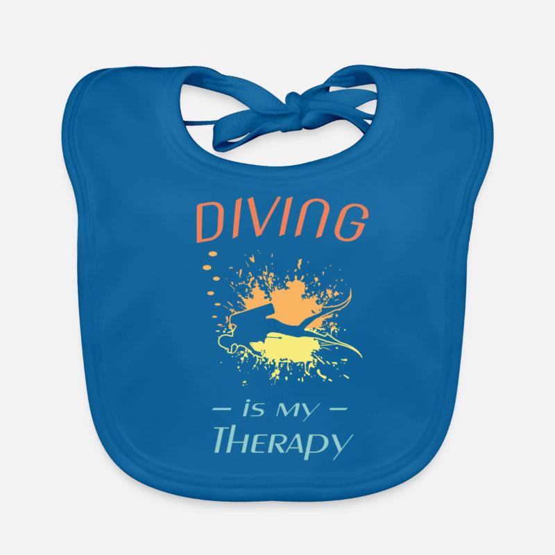 diving splash 4farbig Baby Bio-Lätzchen