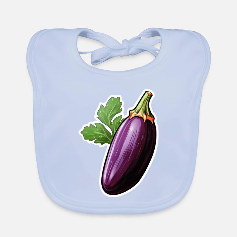 Eggplant Organic Baby Bibs