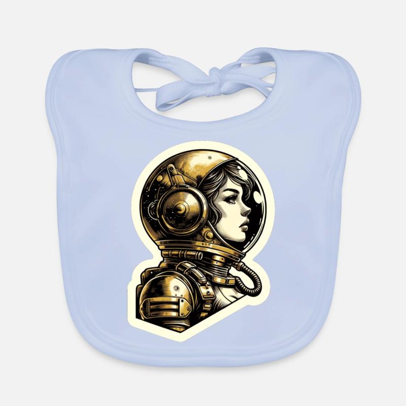 Fille de l’espace Bavoir bio Bébé