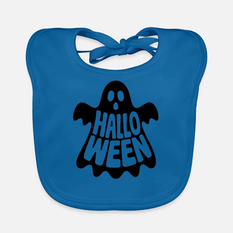 Ghost - Cooles Halloween Logo Baby Bio-Lätzchen