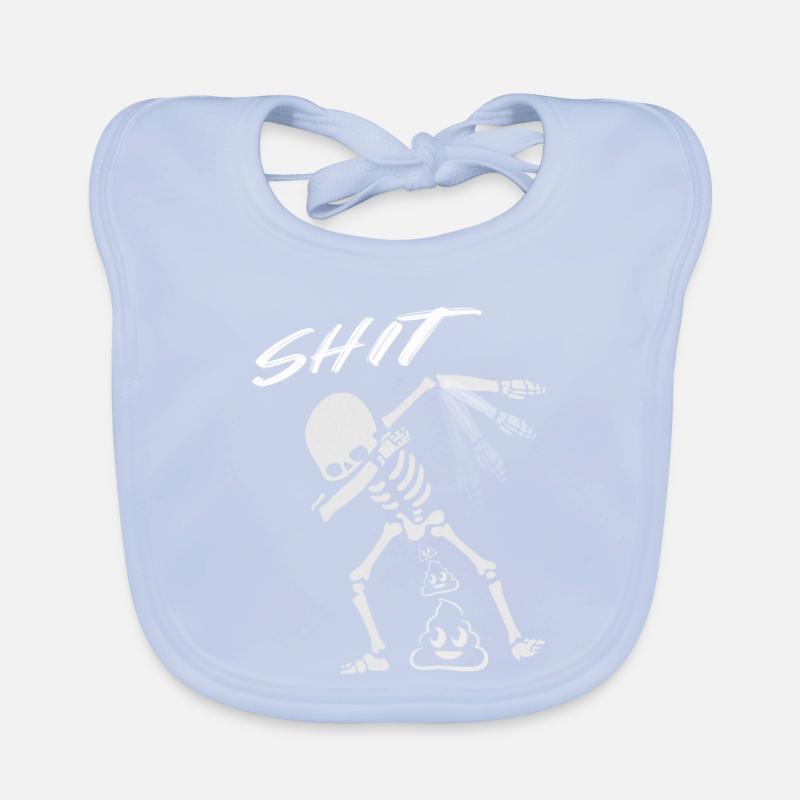 Squelette drôle Bavoir bio Bébé