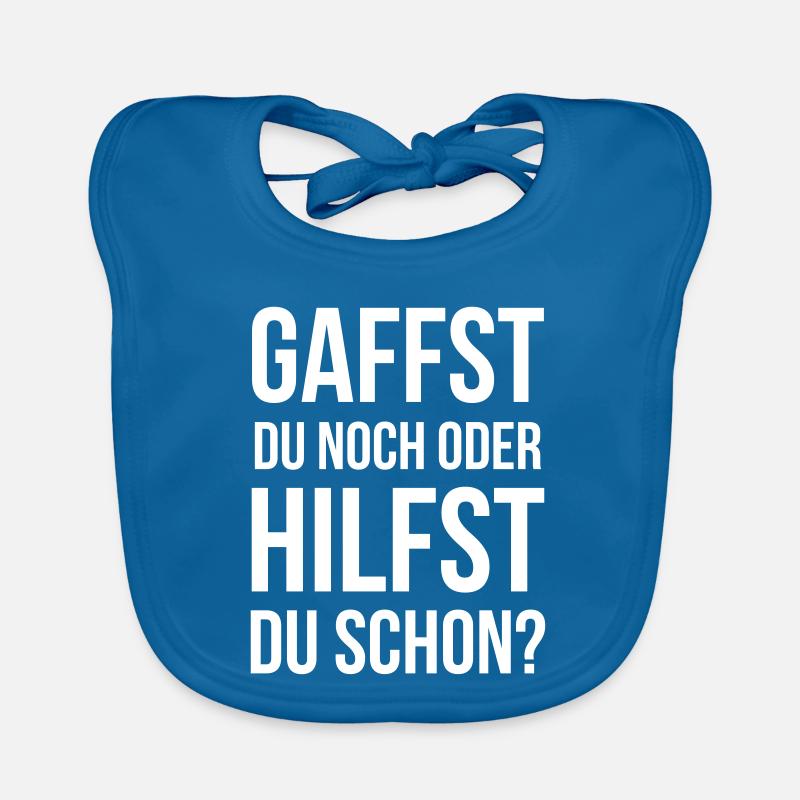 Gaffst du noch oder hilfst du schon? Baby Bio-Lätzchen