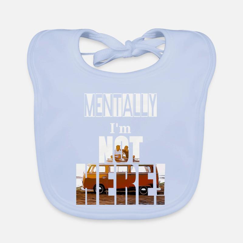 MENTALLY I'm not here Bavoir bio Bébé