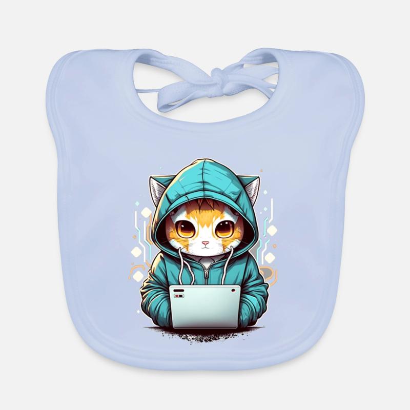 Coding cat Baby Bio-Lätzchen