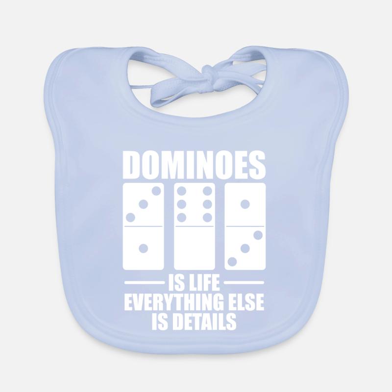 Domino game design Organic Baby Bibs