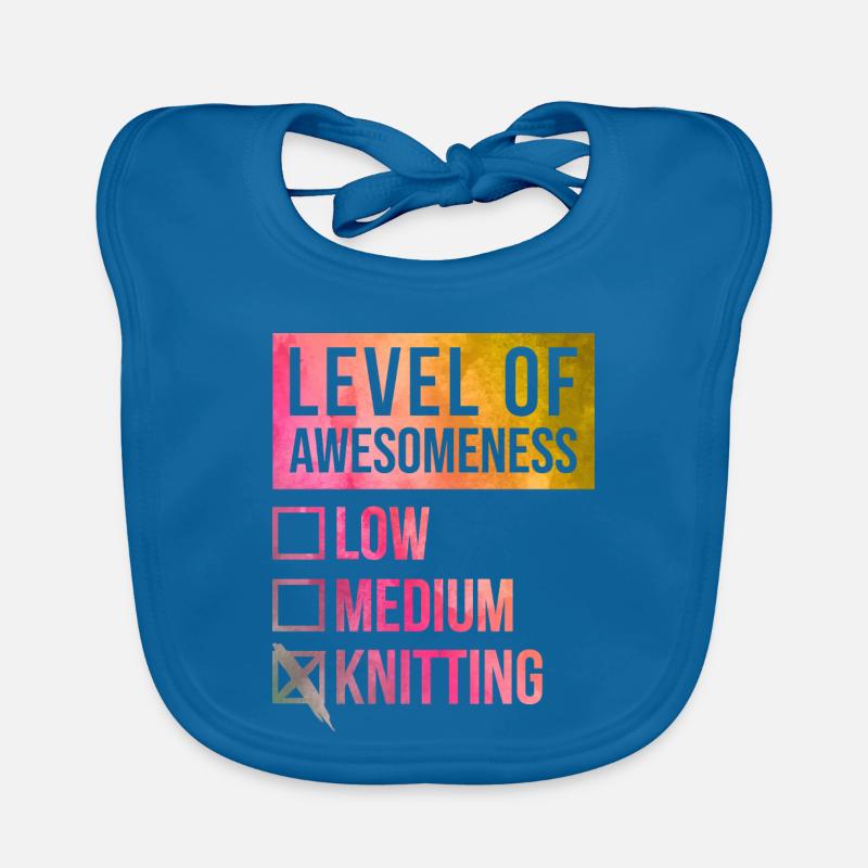 Knitting Organic Baby Bibs