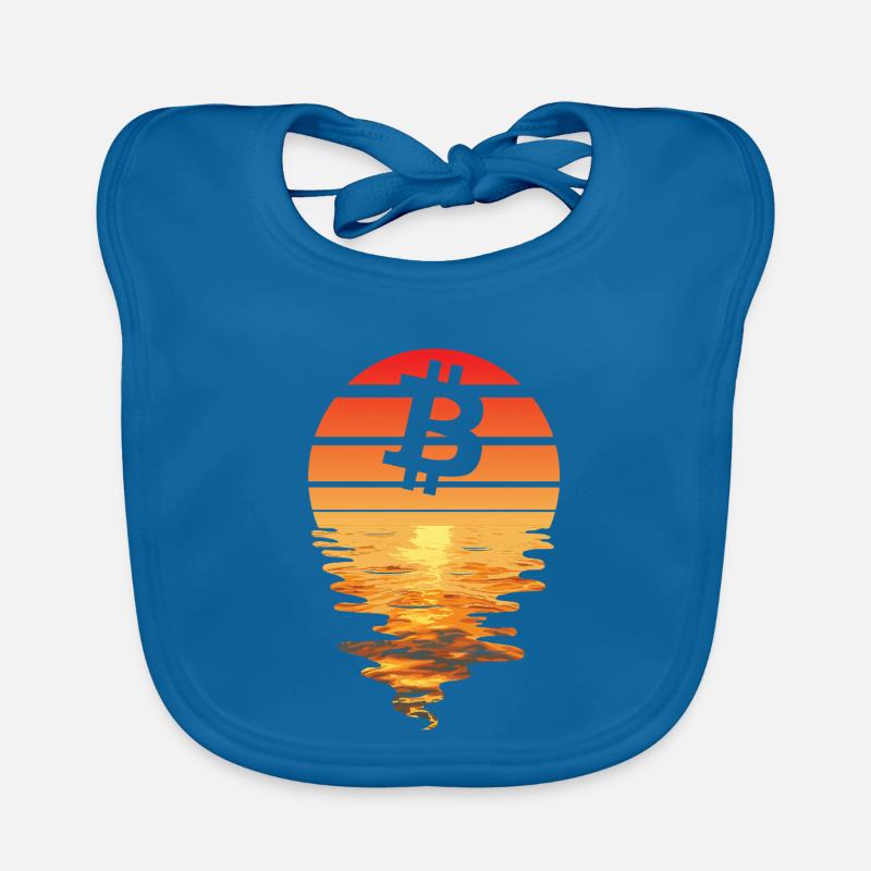 Bitcoin Retro Sunnendoom Bavoir bio Bébé