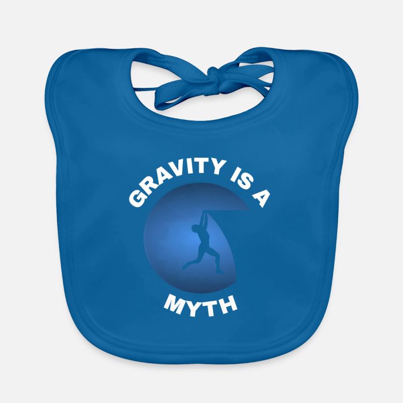 Gravity is a Myth Baby Bio-Lätzchen