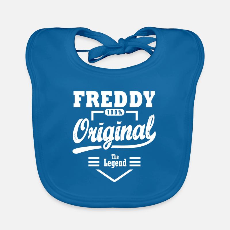 Freddy Geschenk Original Personalisierter Name Freddy Baby Bio-Lätzchen