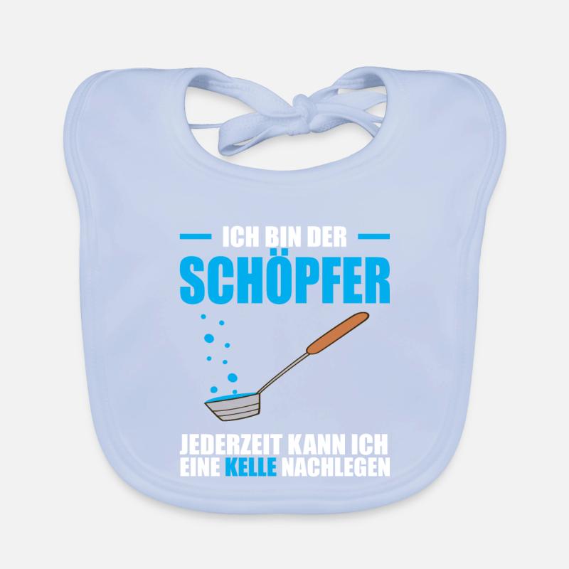 Ich bin der Schöpfer jederzeit kann ich eine Kelle Baby Bio-Lätzchen