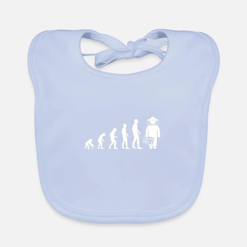 Evolution Imker Humor Imker Mann lustig Baby Bio-Lätzchen