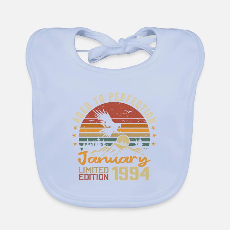 Januar 1994 Retro Vintage Geburtstagsgeschenk Baby Bio-Lätzchen