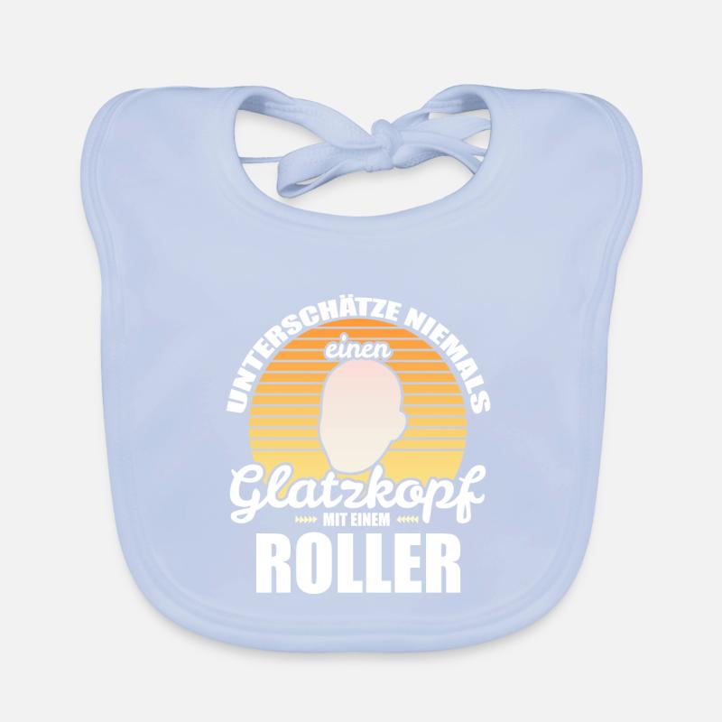 Roller Glatze Baby Bio-Lätzchen