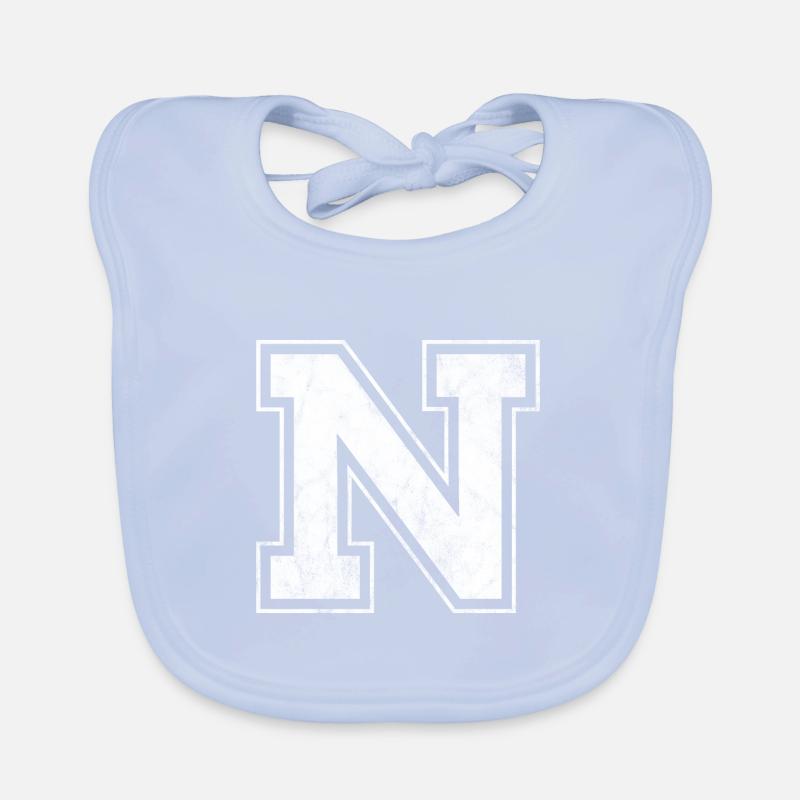 Buchstabe N Baby Bio-Lätzchen