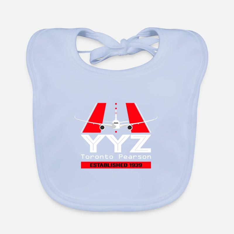 YYZ Flughafen Toronto Pearson Canada - Geschenk Baby Bio-Lätzchen