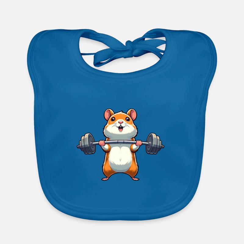 Hamster Power Training : Haltères Lifts dans le Bavoir bio Bébé