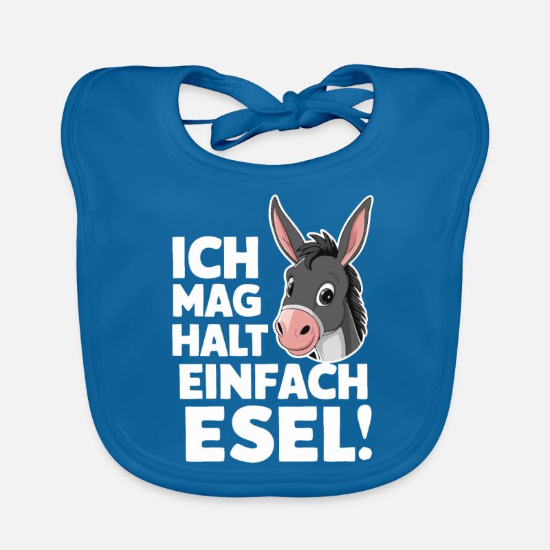 Esel Eselchen Maultier Muli Baby Bio-Lätzchen