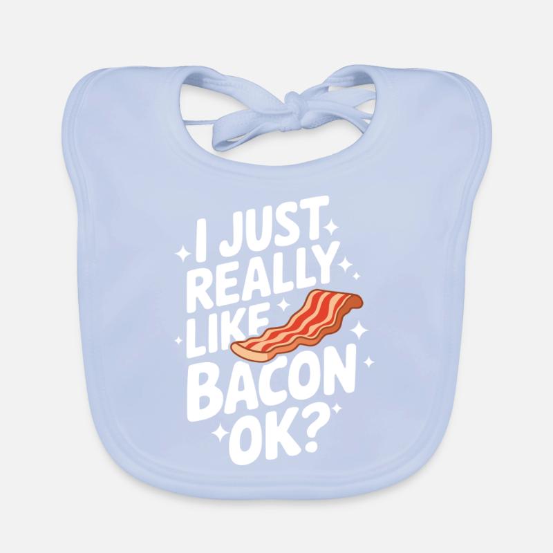Bacon Breakfast Bacon Organic Baby Bibs