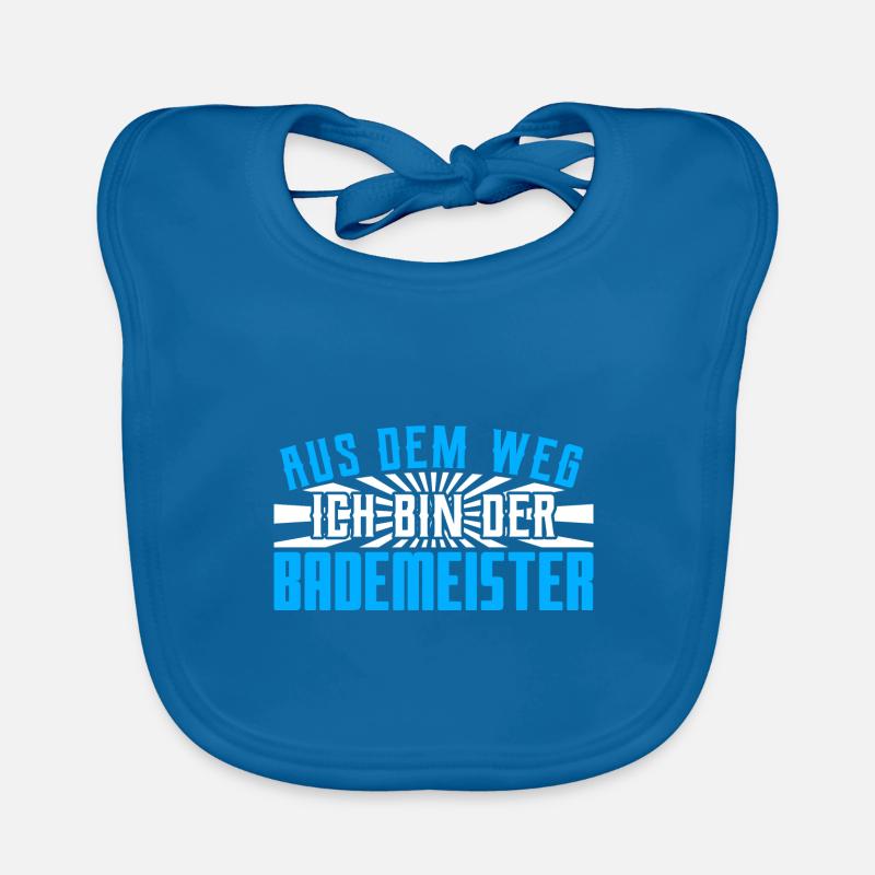 Spruch Bademeister Baby Bio-Lätzchen