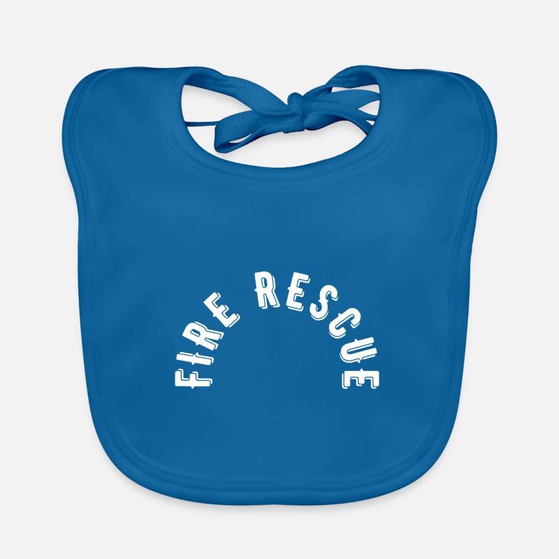 Fire Rescue Organic Baby Bibs