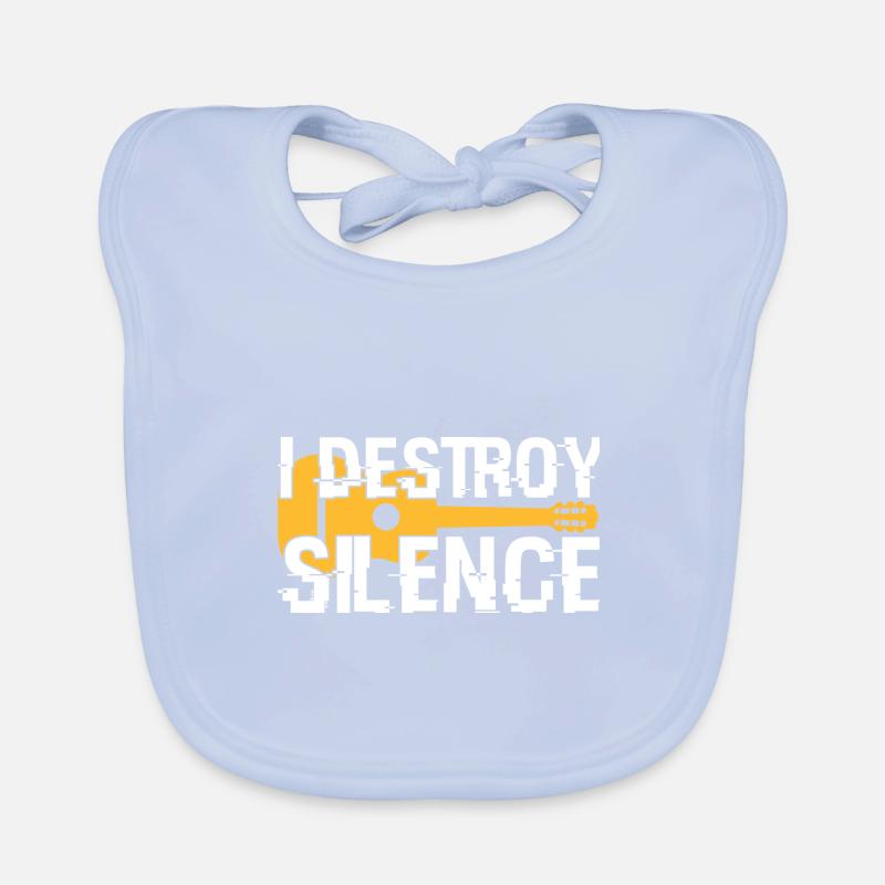 funny guitar Organic Baby Bibs