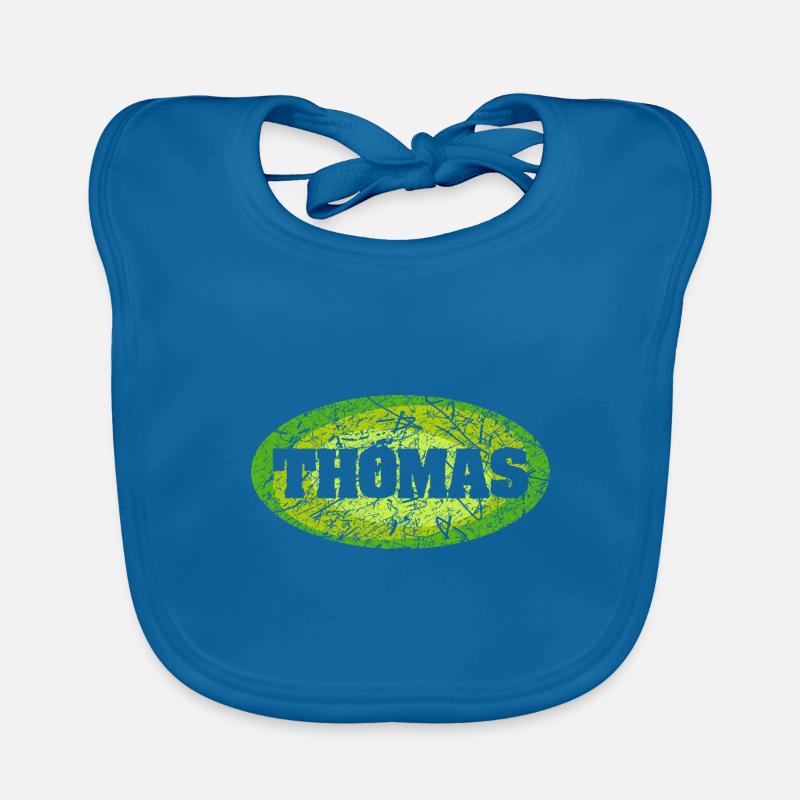 Retro Thomas Organic Baby Bibs