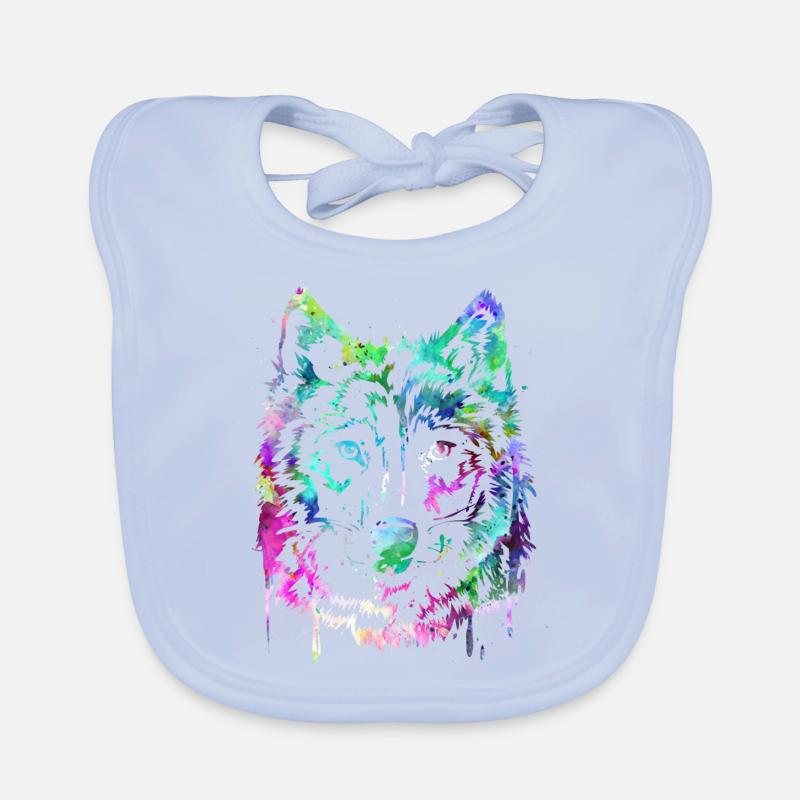 Loup Bavoir bio Bébé