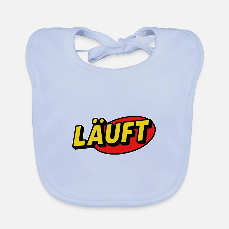 Running Lettering Bande dessinée rétro Bavoir bio Bébé