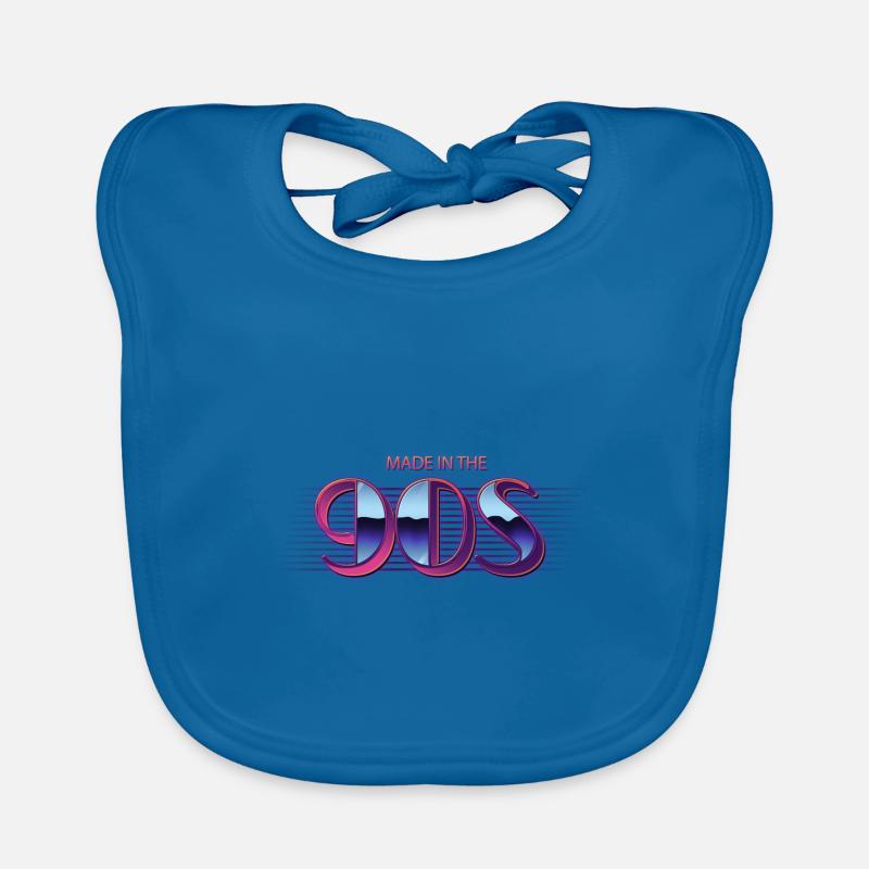 Nineties Birthday Organic Baby Bibs