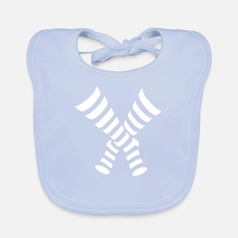 Rayé (édition chaussettes) Bavoir bio Bébé