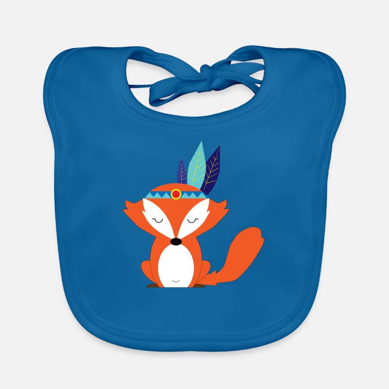 Blauer indischer Fuchs Baby Bio-Lätzchen