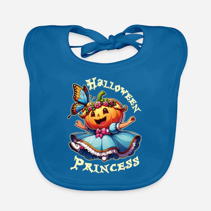 Mignonne princesse d’Halloween avec papillon Bavoir bio Bébé