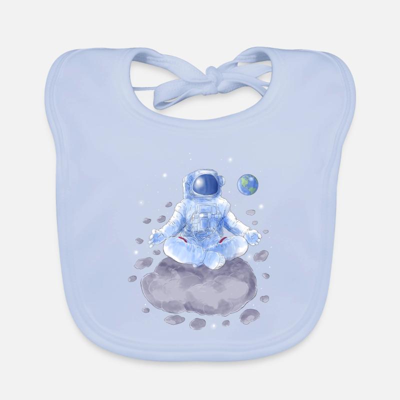 Yoga Astronaut Baby Bio-Lätzchen
