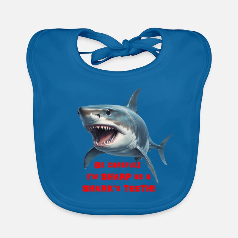 Sharp as a shark Organic Baby Bibs