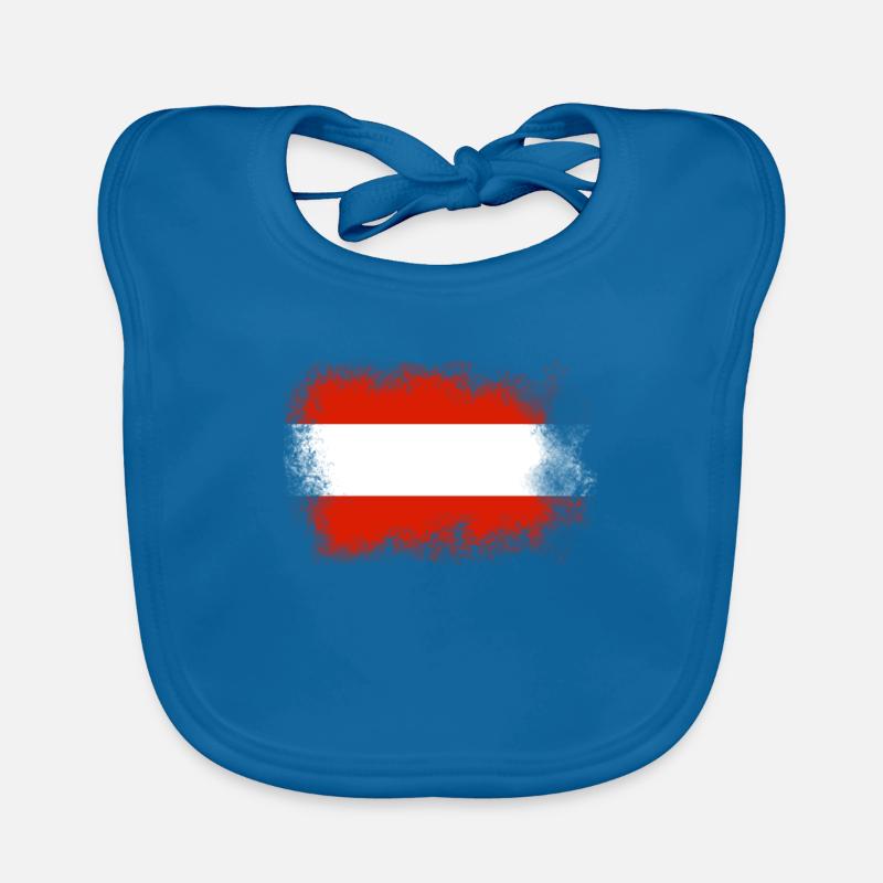 Drapeau Autriche Drapeau Autriche Cadeau Bavoir bio Bébé