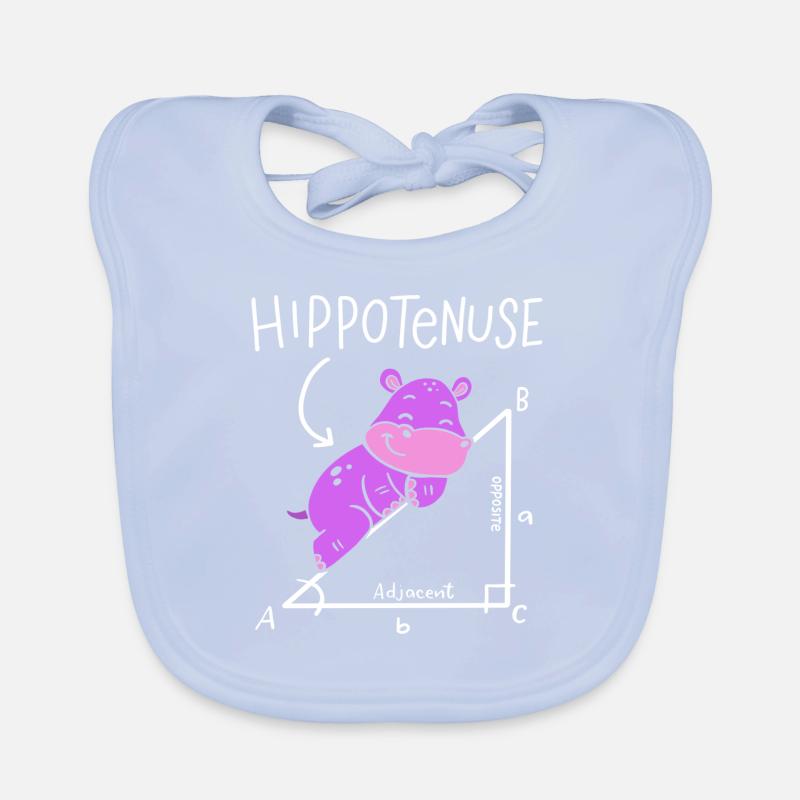 Hippotenuse Hypotenuse Triangle Geometry Math Baby Bio-Lätzchen