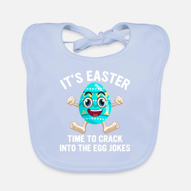 It's Easter Funny Jokes Cute Egg Hunting Organic Baby Bibs