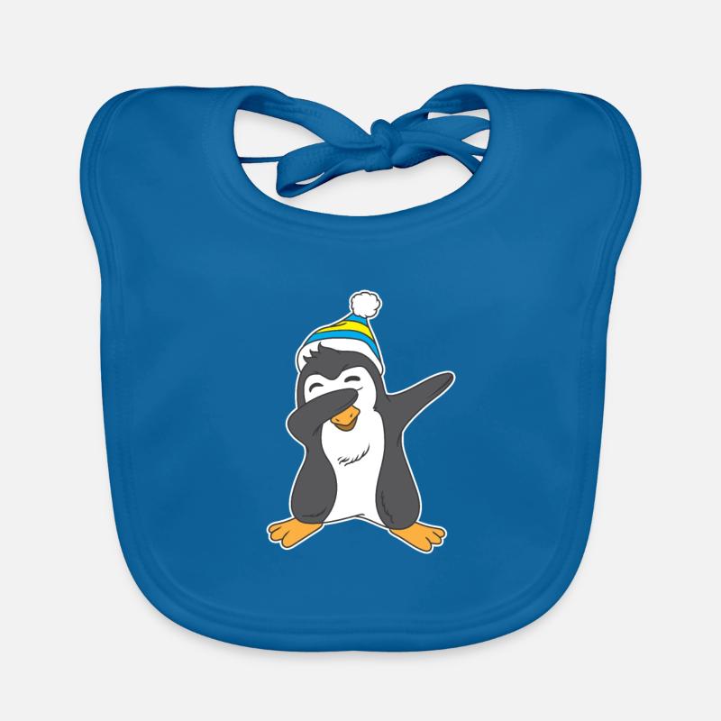 Penguin Dab Penguin Dabbing Organic Baby Bibs