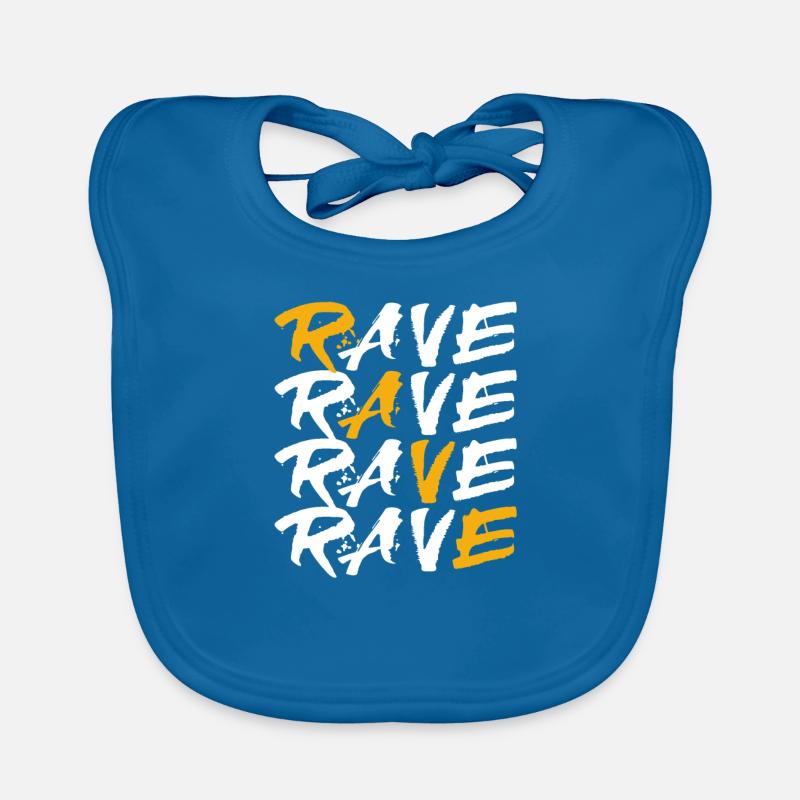 Rave House Dubstep Techno Hardstyle Raver Bavoir bio Bébé