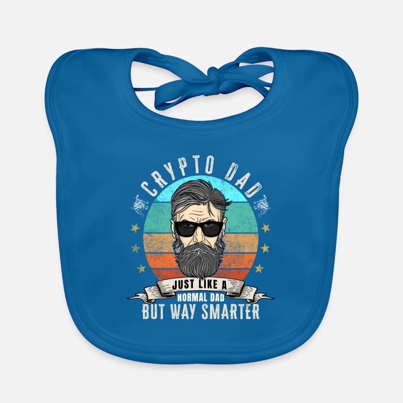 Crypto Dad wie ein normaler Dad Baby Bio-Lätzchen