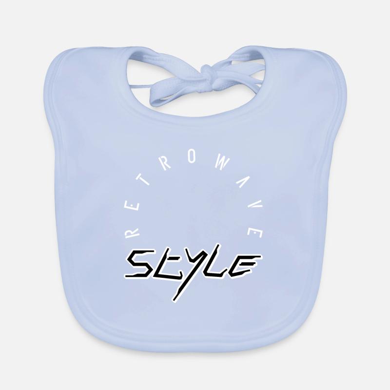 Style rétrowave Bavoir bio Bébé