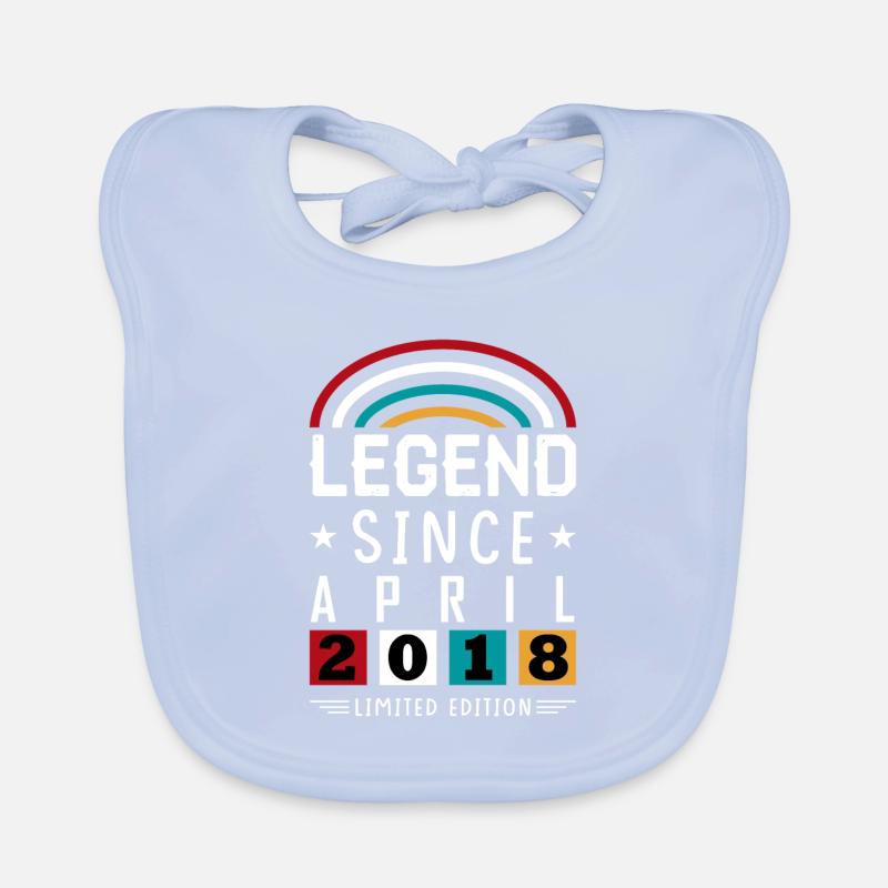 2018 Legend Since Geburtstag Geschenk April Baby Bio-Lätzchen