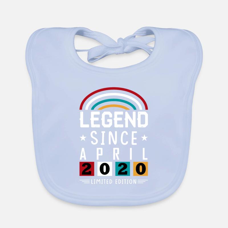 2020 Legend Since Geburtstag Geschenk April Baby Bio-Lätzchen