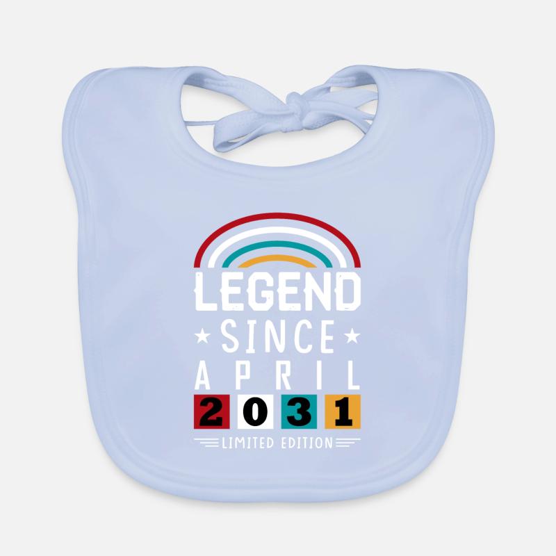 2031 Legend Since Geburtstag Geschenk April Baby Bio-Lätzchen