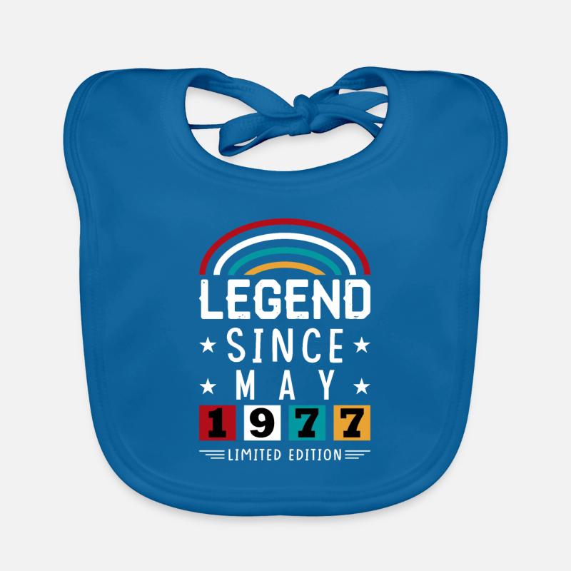 1977 Legend Since Birthday Gift May Organic Baby Bibs