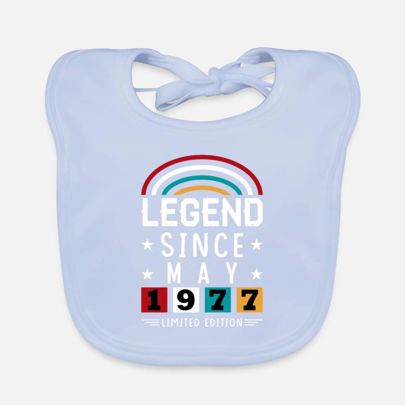 1977 Legend Since Birthday Gift May Organic Baby Bibs